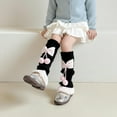 thumbnail image 5 of CPNG Winter Warm Leg Warmers High Lolita Bow Colorblock Leg Sleeve Socks for Girls Kawaii Knitted Legwarmers Cute Soft Socks Accessories Kids Fashion Socks, 5 of 6