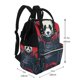 thumbnail image 2 of Easygdp Red Black Eastern Panda Warrior para Bolsa de Bebé de Gran Capacidad con Múltiples Bolsillos, Bolsa de Pañales para Padres, Bolsa de Viaje Organizada y Elegante, 2 of 6