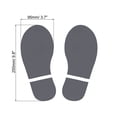 thumbnail image 2 of Unique Bargains Footprint Sticker Floor Decal Sign for Class Dark Gray 10x3.7", 2 of 6