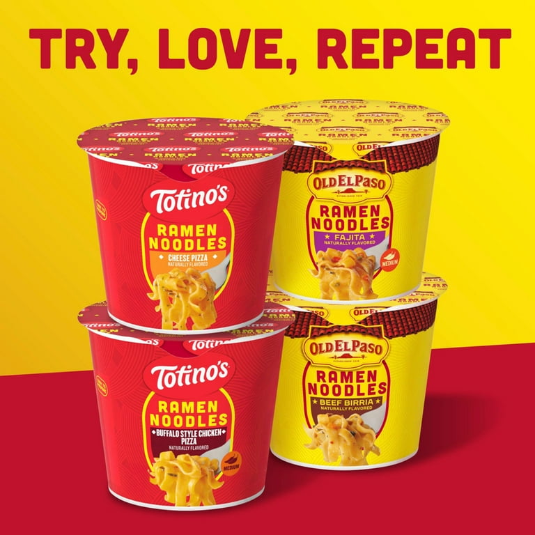 8 pack) Totino's Ramen Noodles, Cheese Pizza Flavor, Microwave