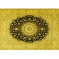 thumbnail image 1 of Ahgly Company Machine Washable Indoor Rectangle Medallion Yellow Traditional Area Rugs, 8' x 12', 1 of 4