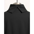 thumbnail image 7 of IWEMEK Black Sweatshirts for Women Comfort Side Split Fall Tops Leisure Fashion Turtleneck Workout Pullover Size XL, 7 of 7