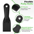 thumbnail image 3 of Uxcell 4pcs Putty Scraper 1.5" Plastic Flexible Tool for Pasting Plaster Repairing Walls, 3 of 7