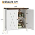 thumbnail image 3 of Kojooin Coffee Bar Cabinet with Storage, 30 Inch Farmhouse Kitchen Storage Cabinet with 2 Barn Doors, 3 of 9