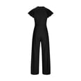 thumbnail image 6 of Strap Jumpsuit Women One Piece Romper Spring Summer Casual Style Solid Color Jumpsuit Female Playsuit Coverall, Summer Gifts for Women | CSEONE,Black XL, 6 of 7