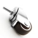 thumbnail image 4 of 2 ruedas giratorias con freno y 2 ruedas giratorias sin freno, ruedas con vástago roscado M8 para carros de mano para muebles, capacidad de 20 kg / 44 lbs por rueda (4 piezas de 1 pulgada)., 4 of 5