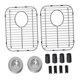 thumbnail image 4 of 2 Piezas Rejilla para Fregadero de Cocina Rejilla Protector Inferior Acero Inoxidable Antióxido Estante Metálico Secador de Frutas Platos Parrilla con, 4 of 9