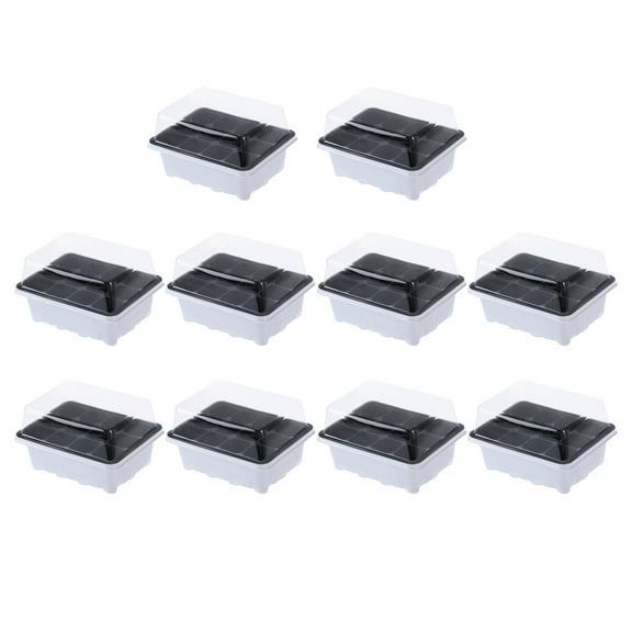 3/10pcs 12Cells Seed Tray Seedling Starter Tray Plant Grow Starting Germination