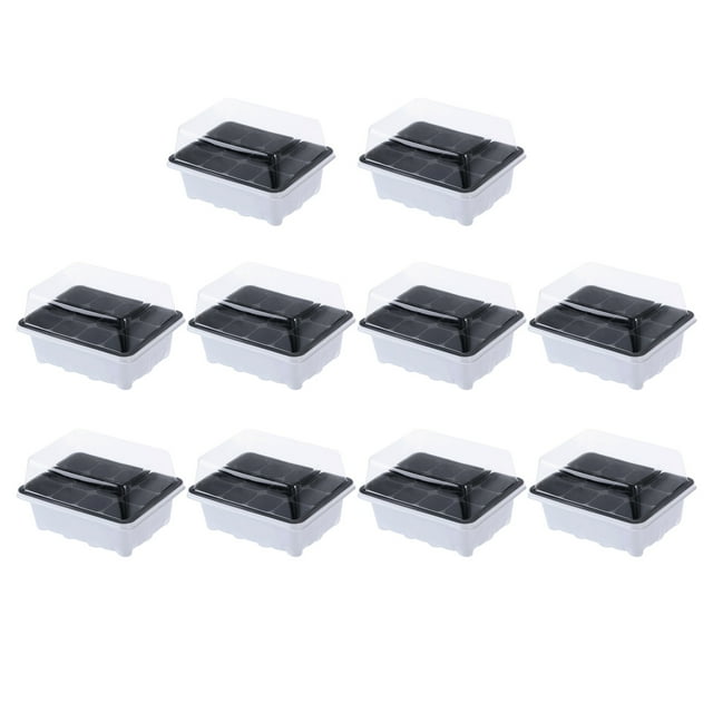 3/10pcs 12Cells Seed Tray Seedling Starter Tray Plant Grow Starting