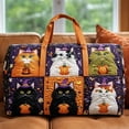 thumbnail image 3 of Halloween Travel Duffle Bag Hippie Van Quilted Duffle 3D Printed Retro Bus Weekender Bag Boho Fitness Yoga Camping Outdoor Overnight Luggage Bags, 3 of 5