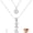Silver, variant on Letter Necklace for Women, 14K Gold Plated Initial M Pendant Necklace, Personalized Dainty Custom Name Jewelry for Birthday & Christmas Gift