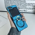 thumbnail image 2 of for Samsung Galaxy Z Flip 4 Case,Support Wireless Charging, Glitter Shockproof Slim Fit Sturdy Anti-Slip Luxury Cover with Hinge Protection Ring Kickstand Case for Samsung Galaxy Z Flip 4,Blue, 2 of 8