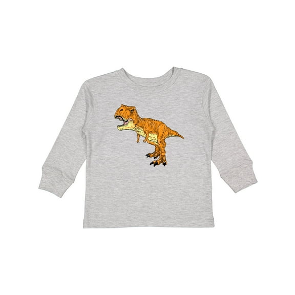 Inktastic Roaring T-rex Boys or Girls Long Sleeve Toddler T-Shirt