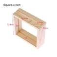 thumbnail image 1 of DIY Fashion Art Wedding Decor Plant specimen Photo Frame Picture Holder Wooden SQUARE-4 INCH, 1 of 1