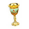 thumbnail image 3 of Copa Medieval Vintage de cristal en relieve, Mini copa de comunión, decoración de aniversario grabada, de Metal para bendición d, 3 of 8