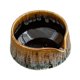 thumbnail image 5 of Tazón de té de de cerámica de cerámica japonesa para batir con boquilla de 560 ml hecho a mano para amigos amantes del té de cocina oro, 5 of 8