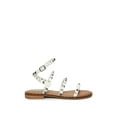 thumbnail image 2 of Steve Madden Travel Women's Ankle Strap Stud Flat Sandals, 2 of 5