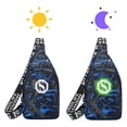 thumbnail image 6 of Chest Bag Crossbody 30cm, Adjustable Strap Multi Pocket for Sports Travel, Layered Compartment Reflective Night Safe, Lightweight Durable Fabric and Outdoor Daily Commute, 6 of 7
