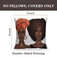 thumbnail image 2 of LALILO Throw Pillow Covers Two African American Pretty Girls With Lips Cushion Cover 18" x 18", 2 Pack, 2 of 6