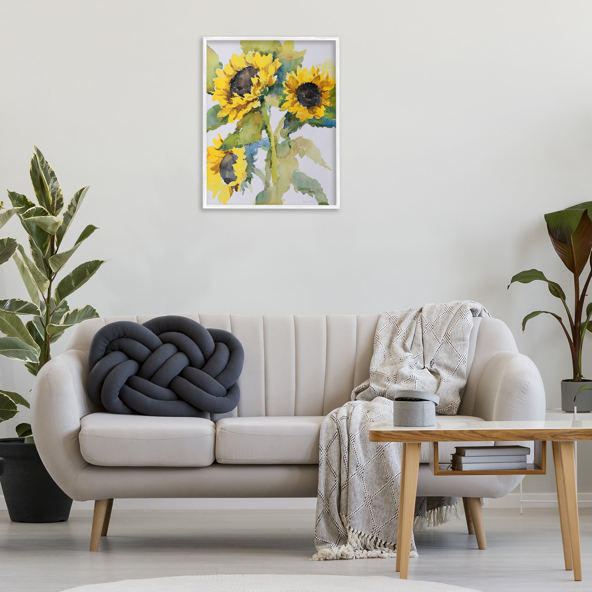 Stupell Industries Bright Blooming Bouquet Botanical & Floral Painting White Framed Art Print Wall Art, 24 x 30