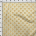 thumbnail image 3 of oneOone Viscose Chiffon Mustard Yellow Fabric Ethnic Block Fabric For Sewing Printed Craft Fabric By The Yard 42 Inch Wide, 3 of 4