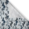 thumbnail image 3 of Ambesonne Nautical Kitchen Curtains, Happy Wild Whales Print, 55"x45", Dark Petrol Blue Grey, 3 of 3