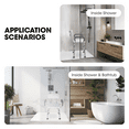 thumbnail image 2 of MaxKare Chaise de Douche avec Dossier et Accoudoirs Rembourrés, Hauteur Réglable à 6 Niveaux, Tabouret de Douche pour Aînés, Supporte jusqu'à 300 Lb, 2 of 8