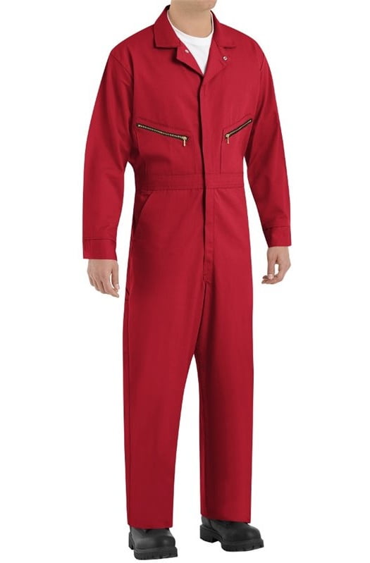 Schutzanzüge & overalls Mechanic Garage Garden Work RED HEAVY DUTY ZIP