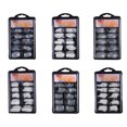 thumbnail image 4 of 100pcs French Plastic Fake Fingernails Solid Color full cover nail acrylic Full Half Cover Fake False Nail Art Tips Accessory, 4 of 7
