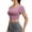 Purple, variant on Women's Short Sleeve Crop Shirts Scoop Neck Slim Fit Strappy Open Back Criss Cross Jersey Summer Activewear, Workout Yoga Pilates Athletic Fitness Running Tops