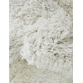 thumbnail image 2 of Unique Loom Davos Shag Collection Area Rug - Solid (7' 1" Round White/Ivory), 2 of 6