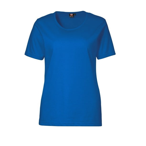 ID - Camiseta de manga corta y cuello redondo con ajustado medio Modelo Pro Wear mujer señora (Azure)