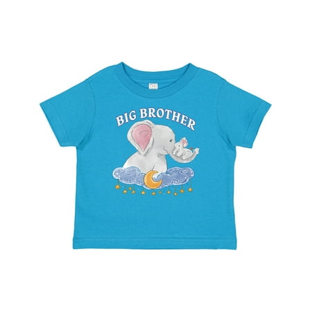 

Inktastic Big Brother Cute Elephants with Moon and Stars Gift Baby Boy T-Shirt