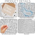 thumbnail image 3 of shiyou-10 Sheets Small Letter Stickers - 1 Inch Handwritten White Vinyl Self Adhesive Alphabet Number Stickers Stick on Letters for Arts Crafts Outdoor Sign Wall Mailbox Windows Doors Car Poster Boar, 3 of 4