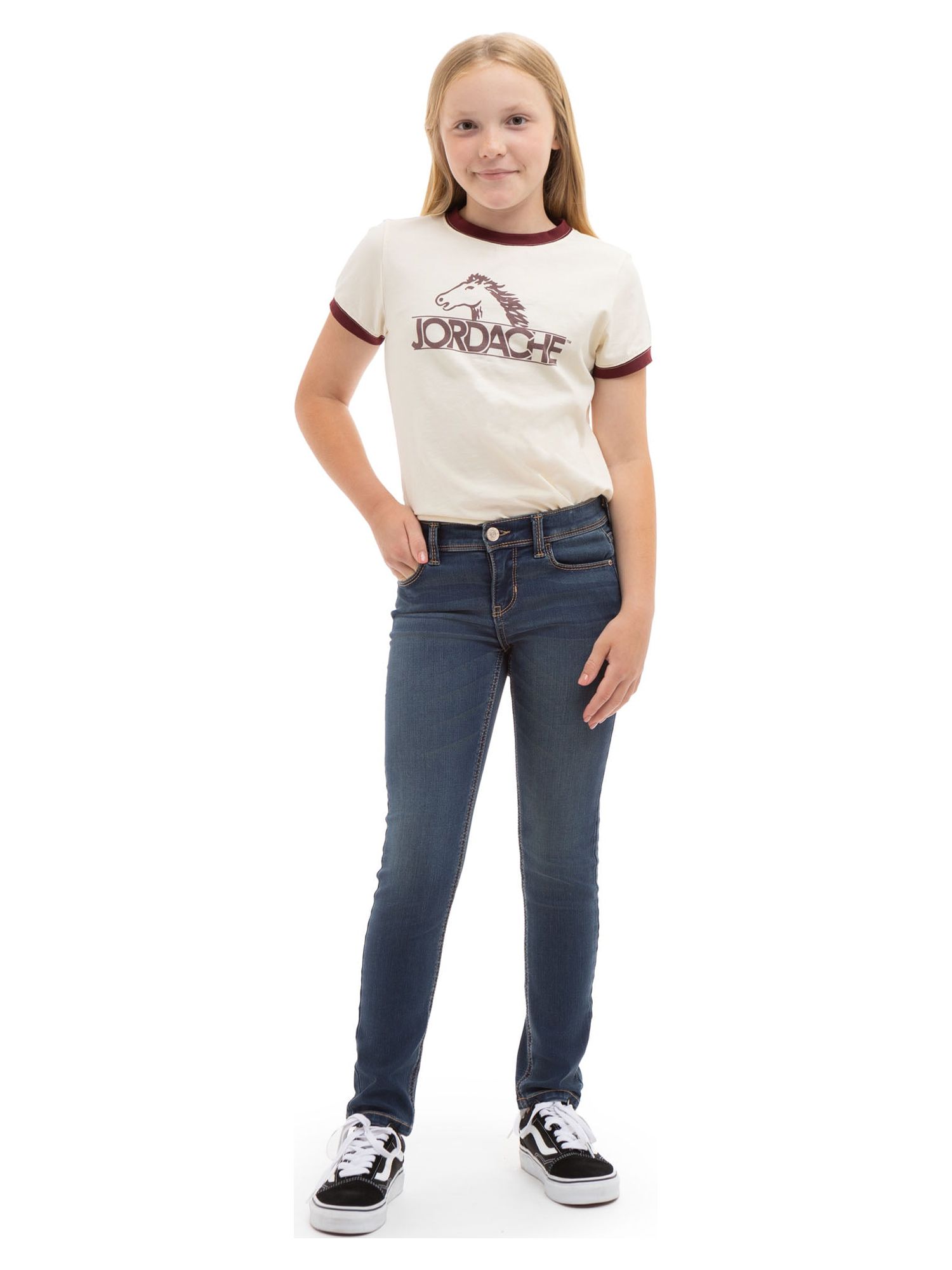 Jordache Girls Skinny Jeans, Sizes 5-18 - image 2 of 5