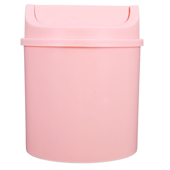 NIAIZEK Plastic Desk Trash Can, Modern Small Waste Bin for Office and Home Use, 1 Pack