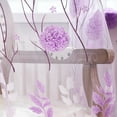 thumbnail image 6 of Sheer Curtains,Voile Curtains,39‘’X78.7‘’ Window Screen Decoration Cluster Flower Tulle Curtain Tulle Tracery Voile Drape Drapery Polyester Fabric, 6 of 7
