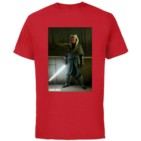 Star Wars The Mandalorian Ahsoka Tano - Short Sleeve Cotton T-Shirt for Adults - Customized-Red