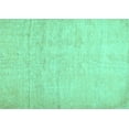 thumbnail image 1 of Ahgly Company Indoor Rectangle Solid Turquoise Blue Modern Area Rugs, 7' x 9', 1 of 4