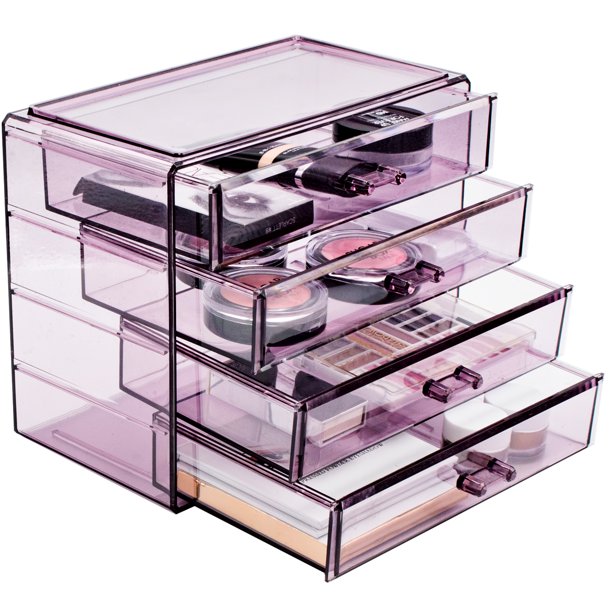 Sorbus Acrylic Cosmetics Makeup and Jewelry Storage Case Display 4