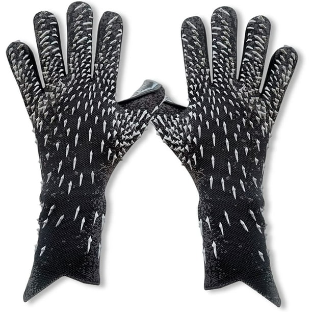 Guantes de portero para niños, guantes de portero de fútbol para jóvenes y adultos, con agarre fuerte y protección para los dedos.