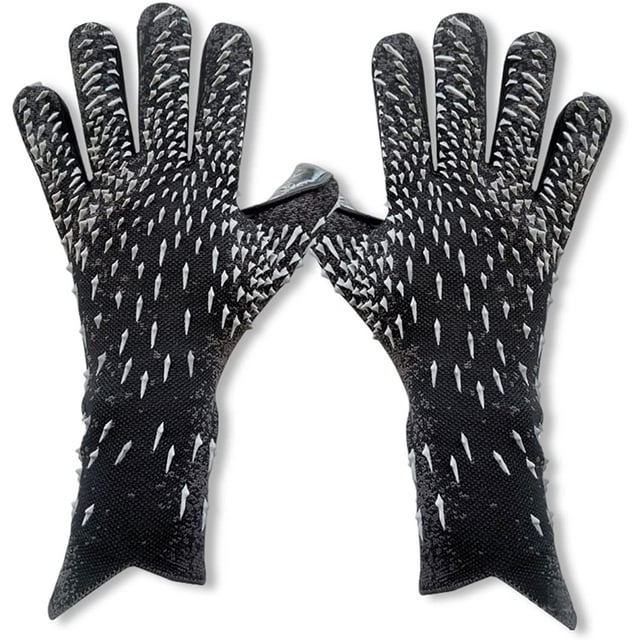 Guantes de portero para niños, guantes de portero de fútbol para jóvenes y adultos, con agarre fuerte y protección para los dedos.