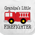 thumbnail image 4 of Inktastic Grandpa's Little Firefighter Boys Baby Bib, 4 of 4