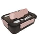 thumbnail image 1 of 3 Compartimentos Lunch Box, AirTight Portable Box A Prueba De Fugas, Lunchbox De Plástico Seguro Para Microondas Con Organizador De Cubiertos, Oficina Escolar, Horquilla Y, 1 of 7