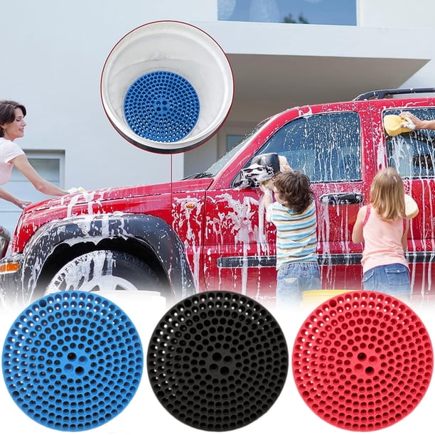 Filtro de arena y grava para lavado de autos, red de aislamiento de embudo de cubo de plástico de 26x26x3.5cm, herramienta de filtración eficiente para talleres de lavado de autos y uso doméstico