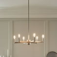 thumbnail image 6 of 43859BK Kichler Lighting Erzo - 6 light Medium Chandelier - with Soft Contemporary Inspirations - 9.25 inches tall by 26 inches wide-Black Finish, 6 of 9