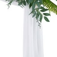 thumbnail image 2 of Tela de arco de boda Cortinas de arco de boda Cortina de fondo transparente para decoración de techo de fiesta de ceremonia de boda, 2 of 10