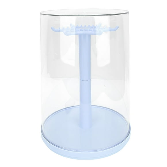 Boîte de Rangement Rotative Transparente pour Poupées, Boîte de Protection pour Figurines avec Design Rotatif à 360 Degrés