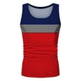 thumbnail image 5 of Sngxgn Men's Classic Basic Sports Gym Running Tank Top Casual T Shirts(Red,XXXL), 5 of 6