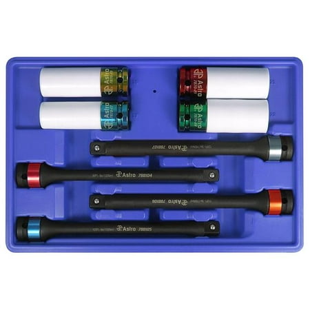 

Astro Pneumatic AST-78818 Torque Limiting Extension & Protective Impact Socket Combo Set 8 Piece